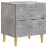 Table de chevet Gris béton 43 x 34,5 x 48 cm Bois d'ingénierie 582003582003