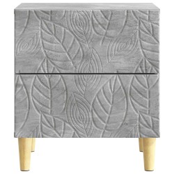 Table de chevet Gris béton 43 x 34,5 x 48 cm Bois d'ingénierie 582003582003
