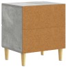 Table de chevet Gris béton 43 x 34,5 x 48 cm Bois d'ingénierie 582003582003