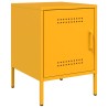 Table de chevet jaune moutarde 36x39x50,5 cm acier 582006582006