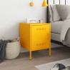 Table de chevet jaune moutarde 36x39x50,5 cm acier 582006582006