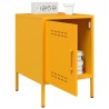 Table de chevet jaune moutarde 36x39x50,5 cm acier 582006582006