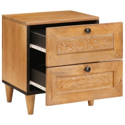 Table de chevet Marron Clair 40 x 33 x 46 cm Bois d'ingénierie 582007582007