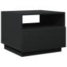 Table basse avec lumières LED noir 50x49x40 cm 582009582009
