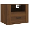 Table de chevet murale Chêne marron 50x36x40 cm 582011582011