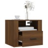 Table de chevet murale Chêne marron 50x36x40 cm 582011582011