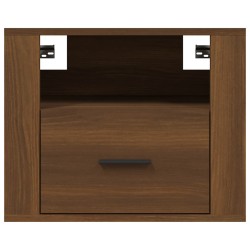 Table de chevet murale Chêne marron 50x36x40 cm 582011582011