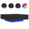 Table basse avec lumières LED noir 100x100x31 cm 582013582013