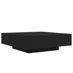 Table basse avec lumières LED noir 100x100x31 cm 582013582013