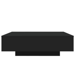 Table basse avec lumières LED noir 100x100x31 cm 582013582013