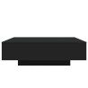 Table basse avec lumières LED noir 100x100x31 cm 582013582013