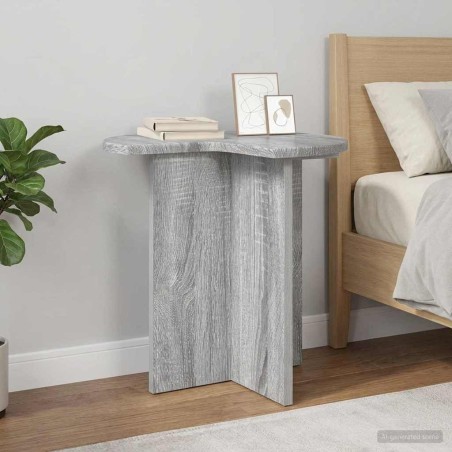 Table d'appoint Sonoma gris Ø 39 x 38 cm Bois d'ingénierie 582015582015