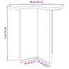 Table d'appoint Sonoma gris Ø 39 x 38 cm Bois d'ingénierie 582015582015