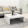 Table basse blanc 100x100x35 cm bois d'ingénierie 582019582019