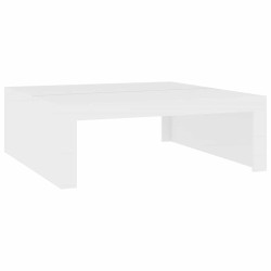 Table basse blanc 100x100x35 cm bois d'ingénierie 582019582019