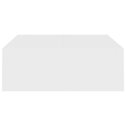 Table basse blanc 100x100x35 cm bois d'ingénierie 582019582019