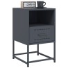 Table de chevet anthracite 36x39x60,5 cm acier 582022582022