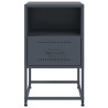 Table de chevet anthracite 36x39x60,5 cm acier 582022582022