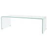 Table basse 98x45x30 cm Verre trempé Transparent 582030582030