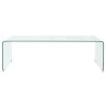 Table basse 98x45x30 cm Verre trempé Transparent 582030582030