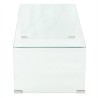 Table basse 98x45x30 cm Verre trempé Transparent 582030582030