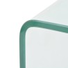 Table basse 98x45x30 cm Verre trempé Transparent 582030582030