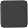 Plateau carré à fleurs 6 pcs Noir 36 x 36 x 2.5 cm Plastique 582031582031