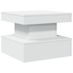 Table basse avec lumières LED blanc 50x50x40 cm 582038582038
