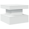 Table basse avec lumières LED blanc 50x50x40 cm 582038582038