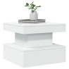 Table basse avec lumières LED blanc 50x50x40 cm 582038582038