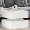 Table basse avec lumières LED blanc 50x50x40 cm 582039582039