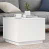 Table basse avec lumières LED blanc 50x50x40 cm 582040582040