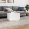 Table basse avec lumières LED blanc 50x50x40 cm 582040582040