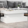 Table basse avec lumières LED blanc 90x50x40 cm 582041582041