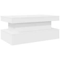 Table basse avec lumières LED blanc 90x50x40 cm 582041582041