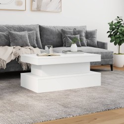 Table basse avec lumières LED blanc 90x50x40 cm 582041582041