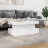 Table basse avec lumières LED blanc 90x50x40 cm 582041582041