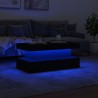 Table basse avec lumières LED blanc 90x50x40 cm 582041582041