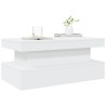 Table basse avec lumières LED blanc 90x50x40 cm 582041582041