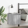 Table de chevet murale sonoma gris 38x34x40 cm 582043582043