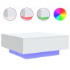 Table basse avec lumières LED blanc 80x80x31 cm 582044582044