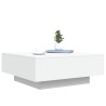 Table basse avec lumières LED blanc 80x80x31 cm 582044582044