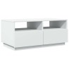 Table basse avec lumières LED blanc 90x49x40 cm 582045582045