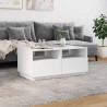 Table basse avec lumières LED blanc 90x49x40 cm 582045582045