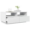 Table basse avec lumières LED blanc 90x49x40 cm 582045582045