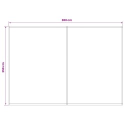 Toile de rechange pour auvent Bleu et Blanc 300 x 250 cm 582052582052
