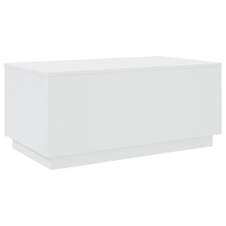 Table basse avec lumières LED blanc 90x50x40 cm 582054582054