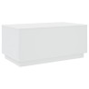 Table basse avec lumières LED blanc 90x50x40 cm 582054582054