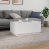 Table basse avec lumières LED blanc 90x50x40 cm 582054582054