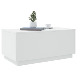 Table basse avec lumières LED blanc 90x50x40 cm 582054582054